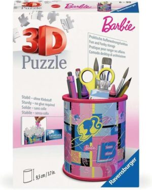 Puzzle 3D Barbie pot à crayons 54 pièces Ravensburger