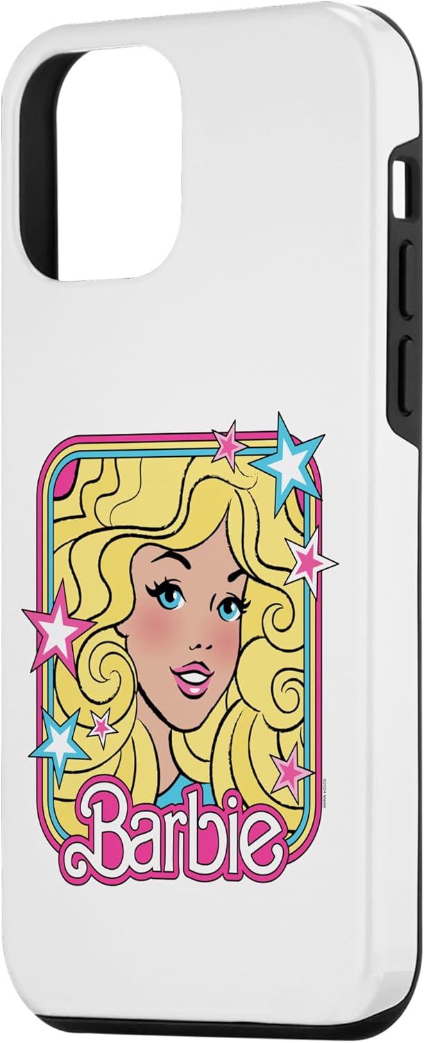 Coque Barbie iPhone 12 mini, portrait des années 70 et étoiles – Image 2