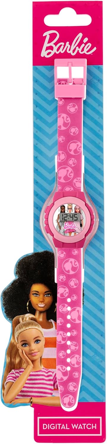 Montre numérique Barbie ronde rose modèle 4110 – Image 4