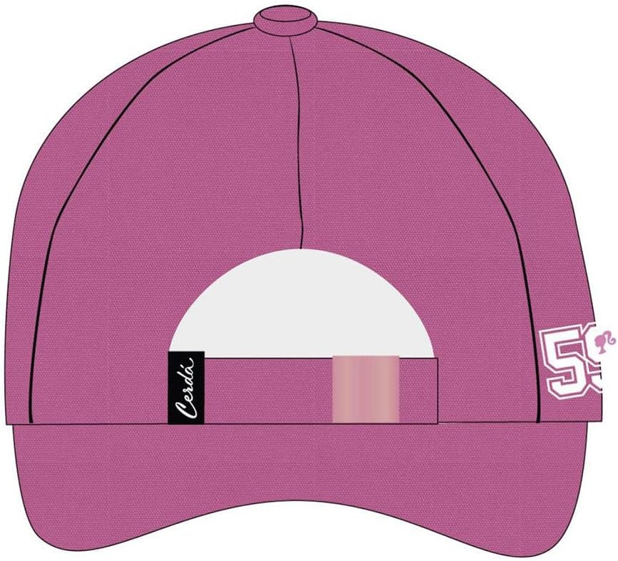 Casquette Barbie rose en coton avec imprimé Barbie, taille 57 – Image 2
