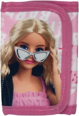 Portefeuille Barbie à fermeture velcro format 13 x 8