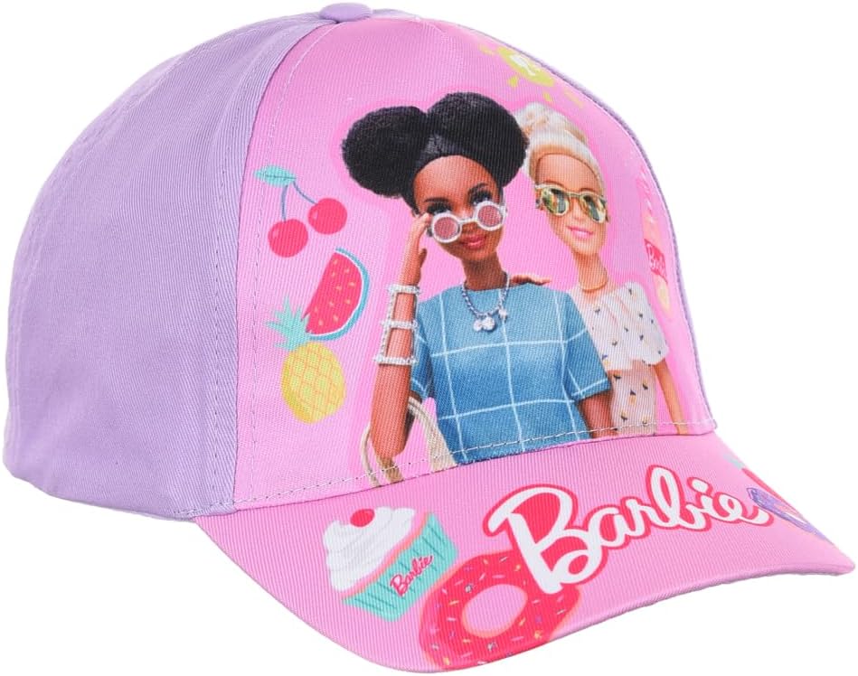 Casquette Barbie d'été à visière réglable pour enfants