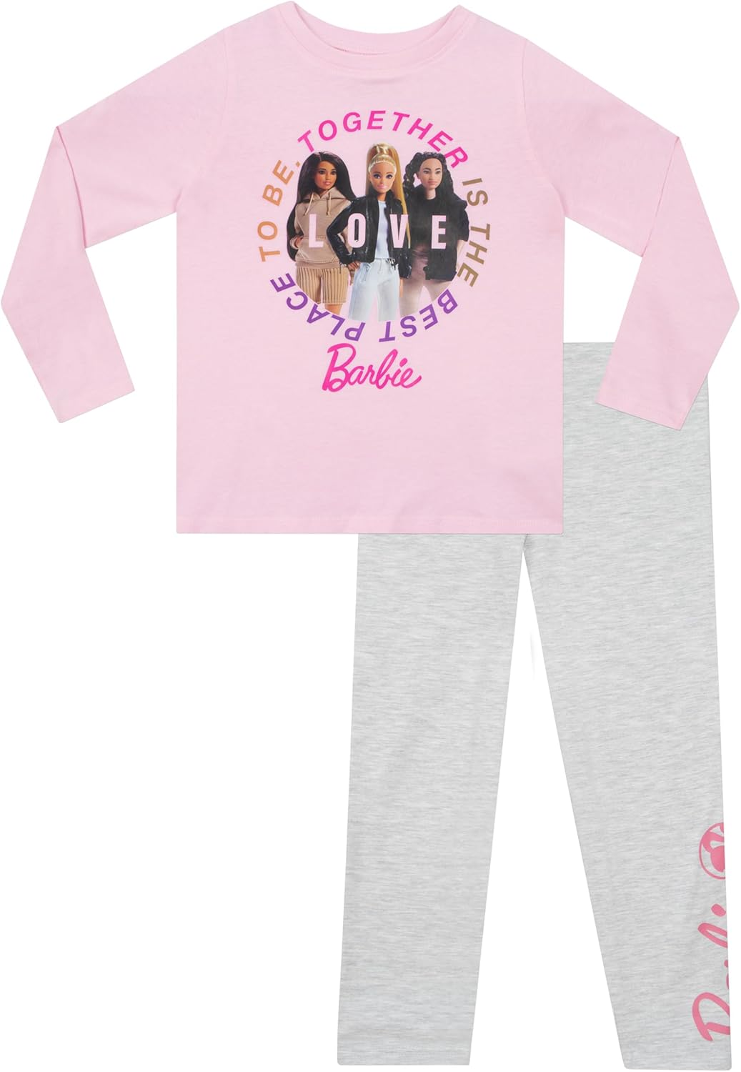 Ensemble pyjama Barbie fille à manches longues
