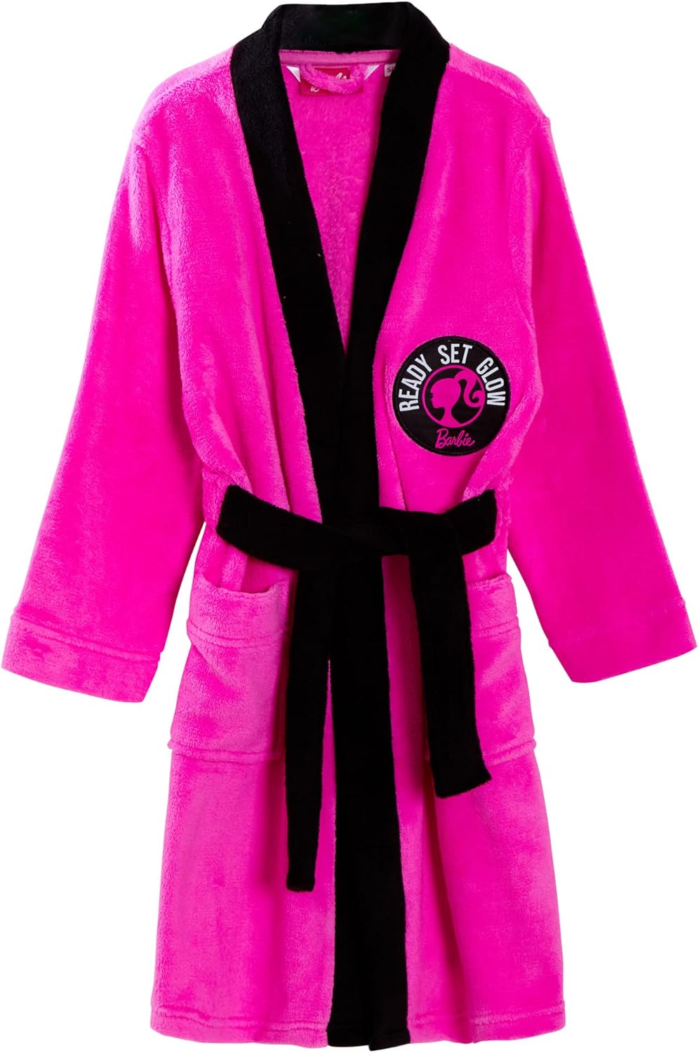 Ensemble Barbie rose 3 pièces avec peignoir et pyjama fille – Image 3