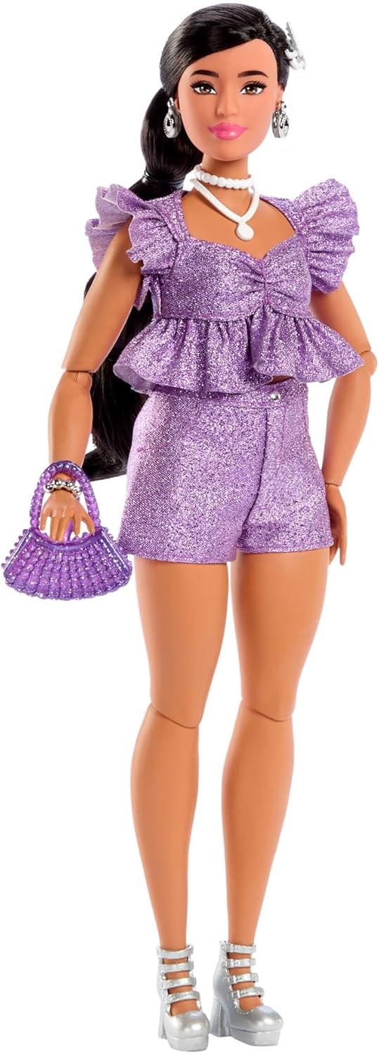 Barbie Deluxe Style n° 8, short violet et tresse noire – Image 6