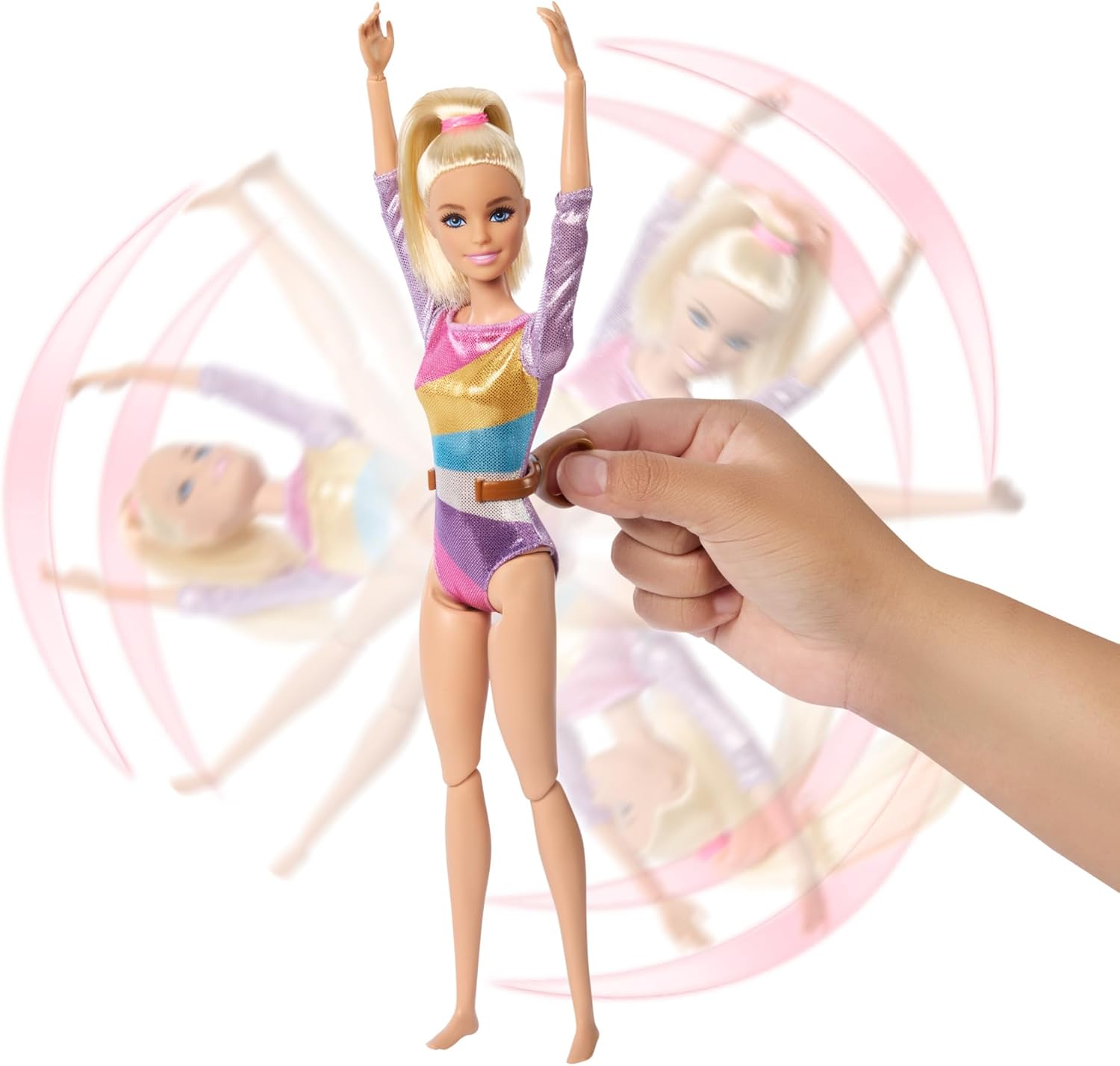 Barbie coffret de gymnastique HRG52 avec poupée blonde et accessoires – Image 3