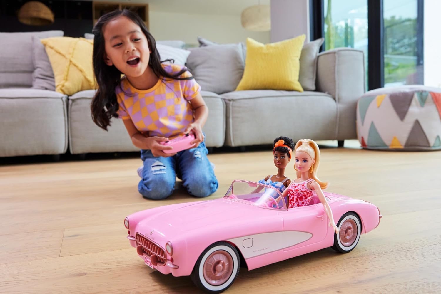 Corvette radiocommandée Barbie Le Film en métal, style moderne – Image 2
