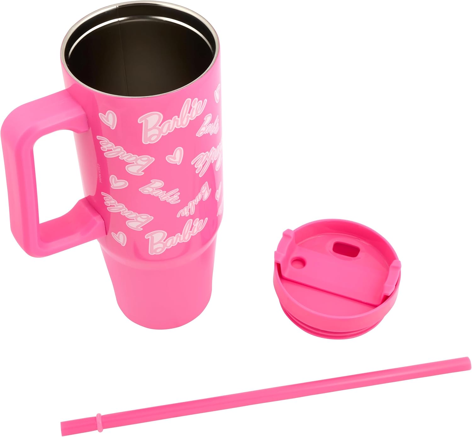 Gobelet isotherme Barbie Polar Gear en acier inoxydable avec paille et couvercle 900 ml – Image 4