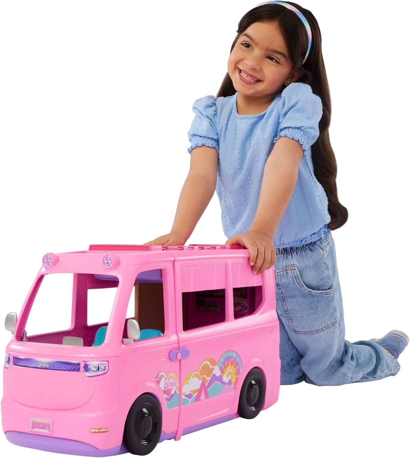 Barbie Camping-Car de rêve avec tente de toit et 60 accessoires – Image 4