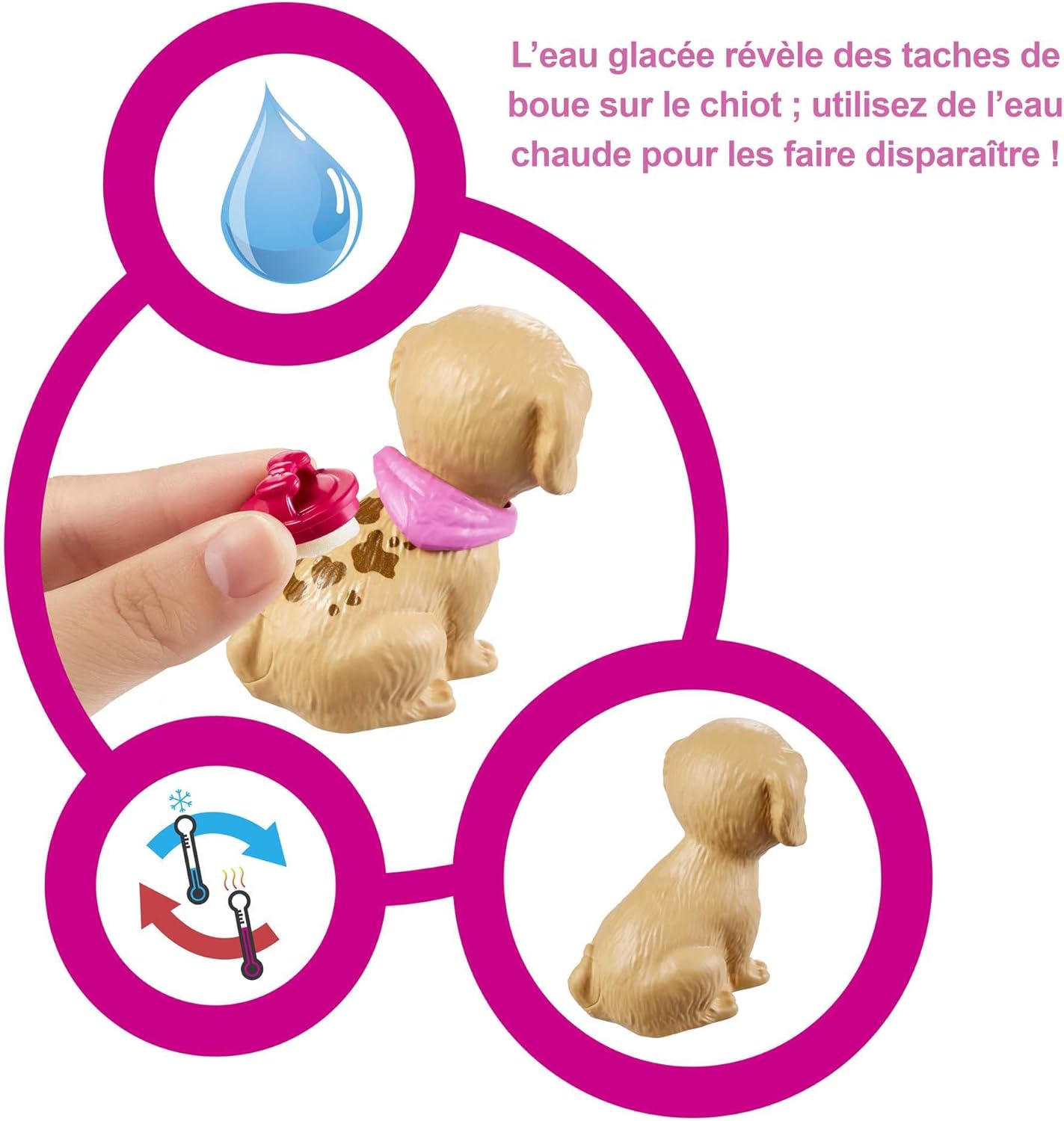 Barbie Coffret animalerie GRG90 avec 4 animaux et accessoires – Image 3