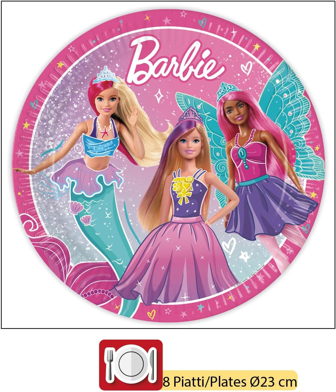 Kit de fête Barbie Fantasy pour 8 personnes, 36 pièces – Image 5