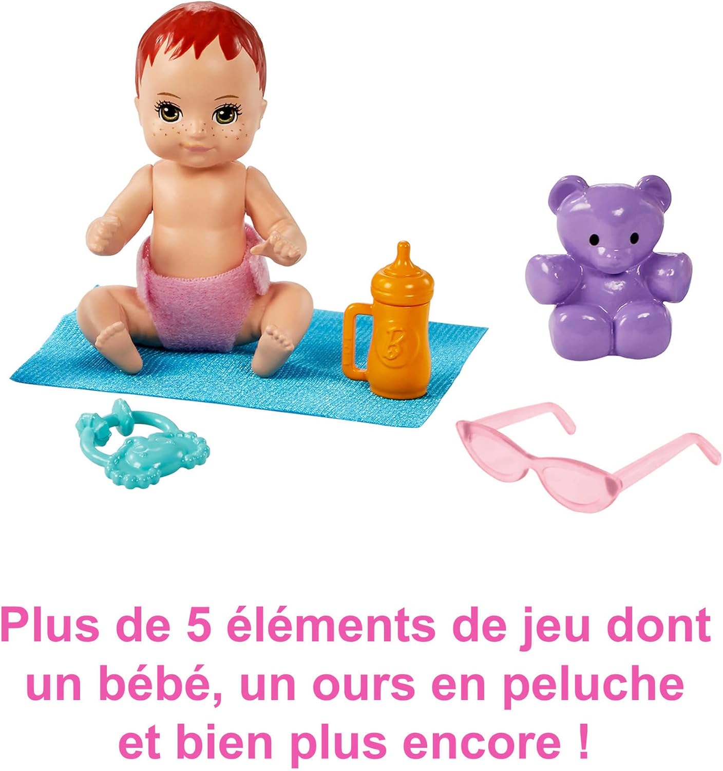 Barbie Skipper coffret baby-sitter avec poussette, bébé et 5 accessoires – Image 5