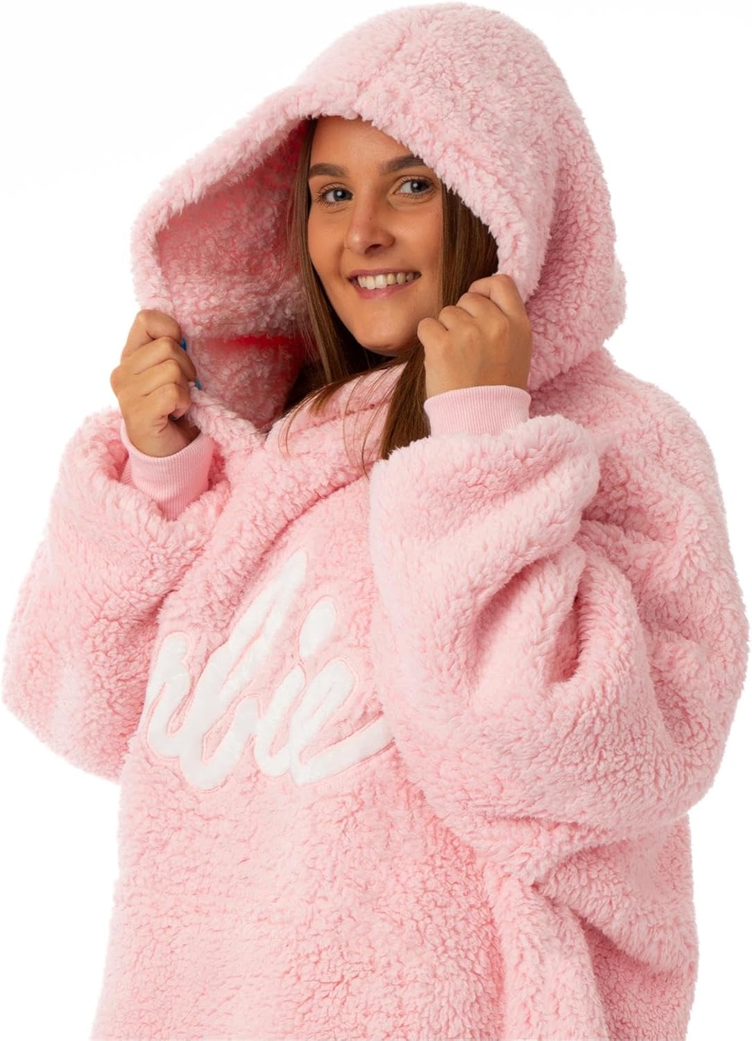 Sweat à capuche couverture Sherpa rose Barbie femme, taille unique – Image 7