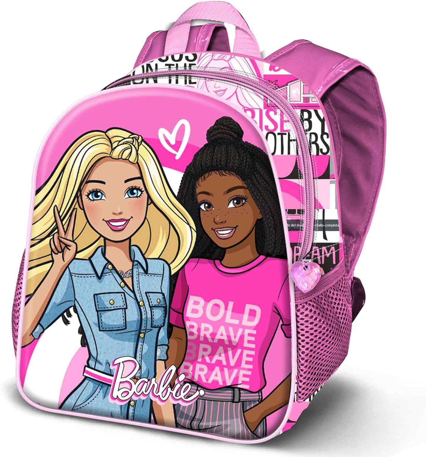 Sac à dos 3D Barbie Brave rose, 8,5 L, 26 x 31 cm