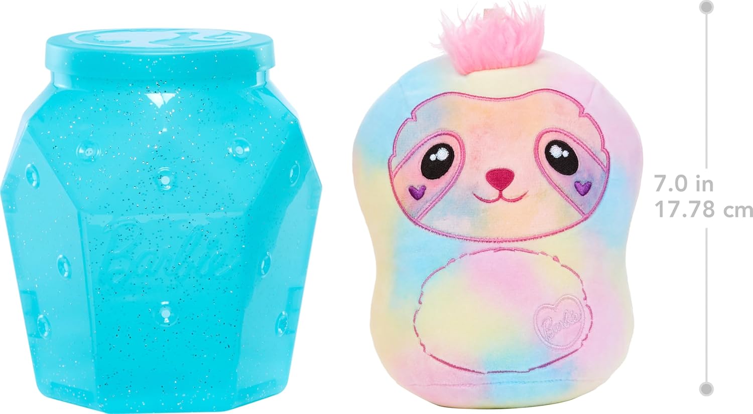 Peluche Barbie Tie-Dye Reveal animal doux 17,8 cm – Image 6