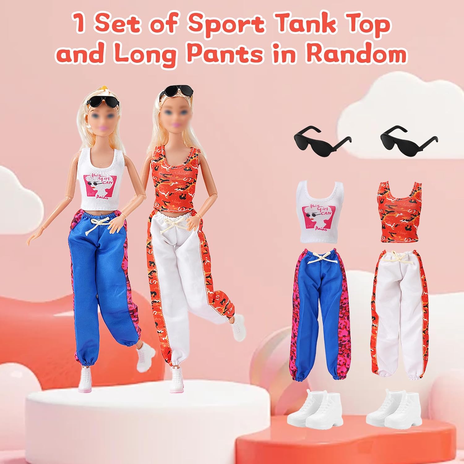 Coffret Barbie compatible : 24 vêtements et accessoires pour poupées 30 cm – Image 8