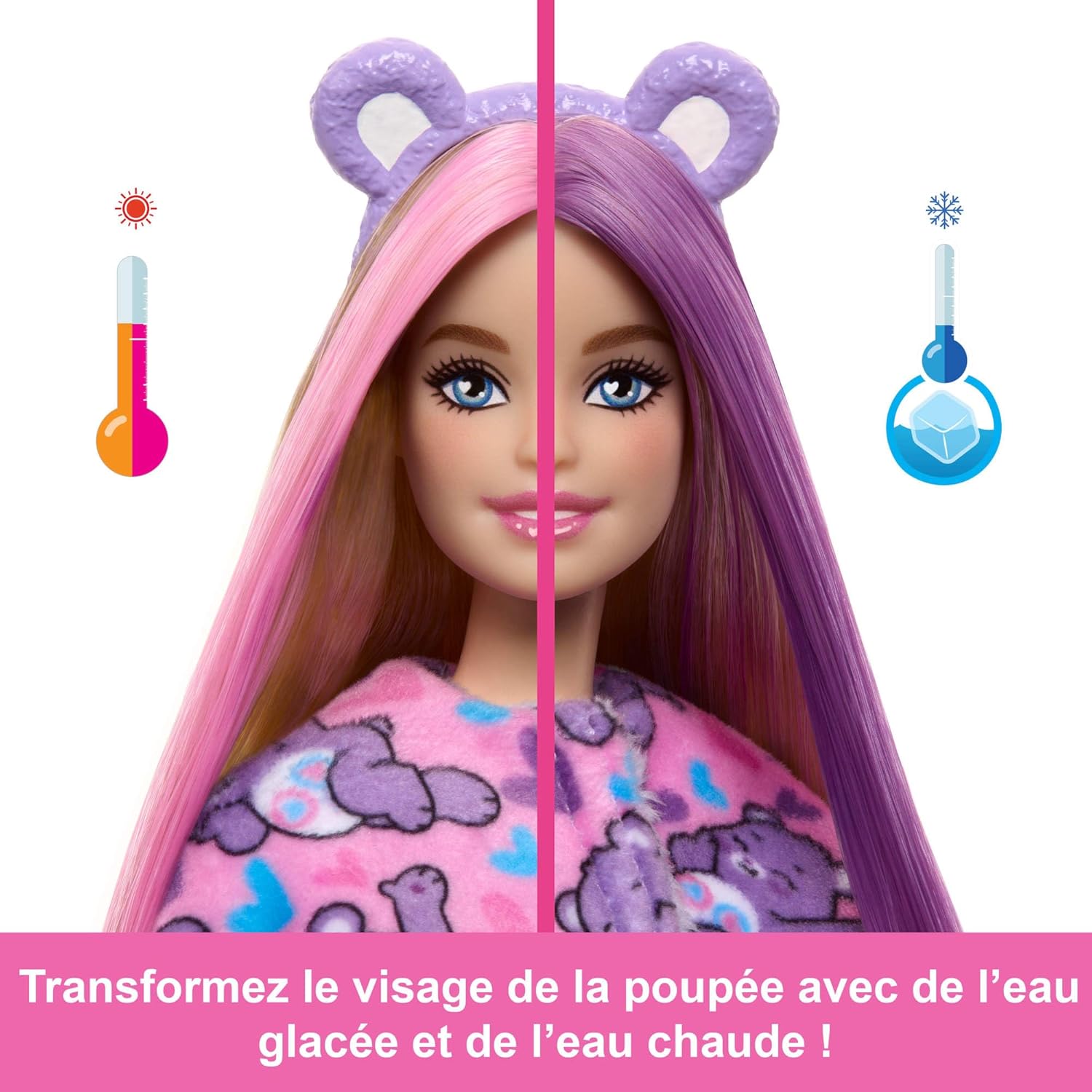 Barbie Cutie Reveal Bisounours Tougentille violette avec 10 surprises – Image 5