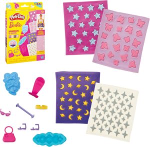 Recharge Barbie Play-Doh joyaux et gemmes pour coffret de pâte à modeler
