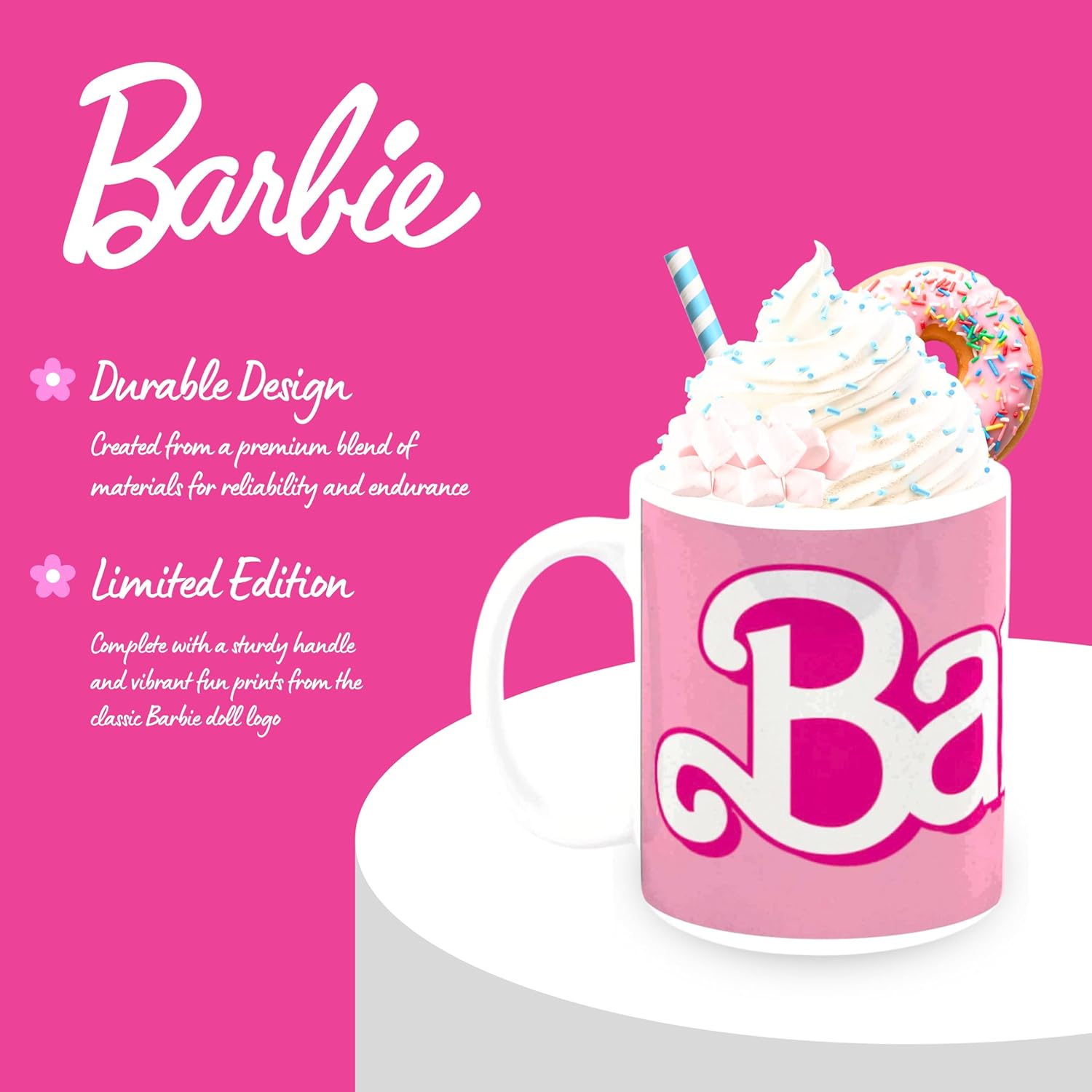 Tasse à café Barbie en céramique à motif de poupées – Image 5