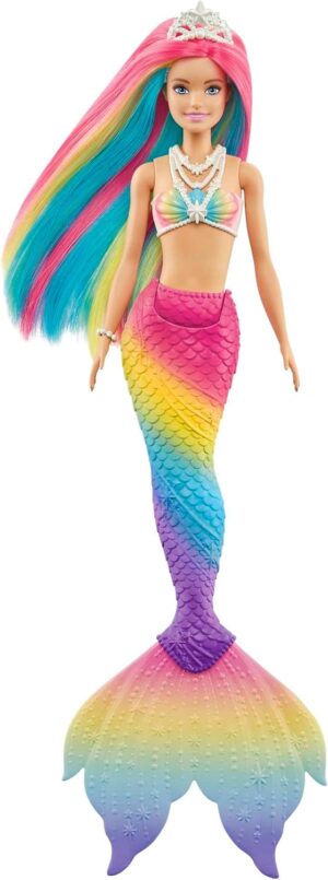 Barbie Dreamtopia Sirène Arc-en-Ciel Magique à changement de couleur GTF89