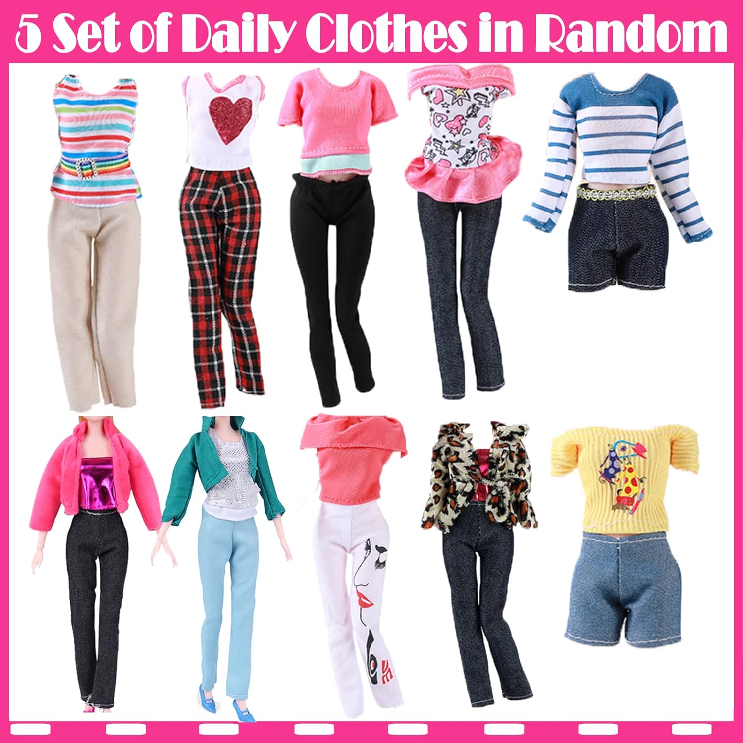 Barbie, lot de 68 vêtements et accessoires avec 7 robes – Image 5