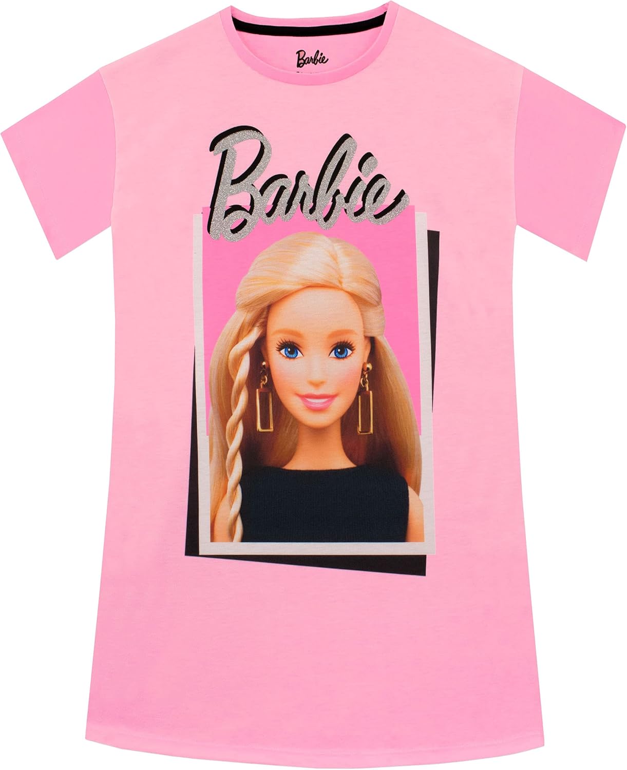Chemise de nuit Barbie fille à effet paillettes