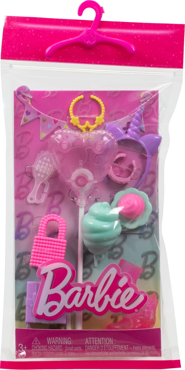 Barbie Fashion & Beauty, accessoires de fête d'anniversaire pour poupée dès 3 ans – Image 3