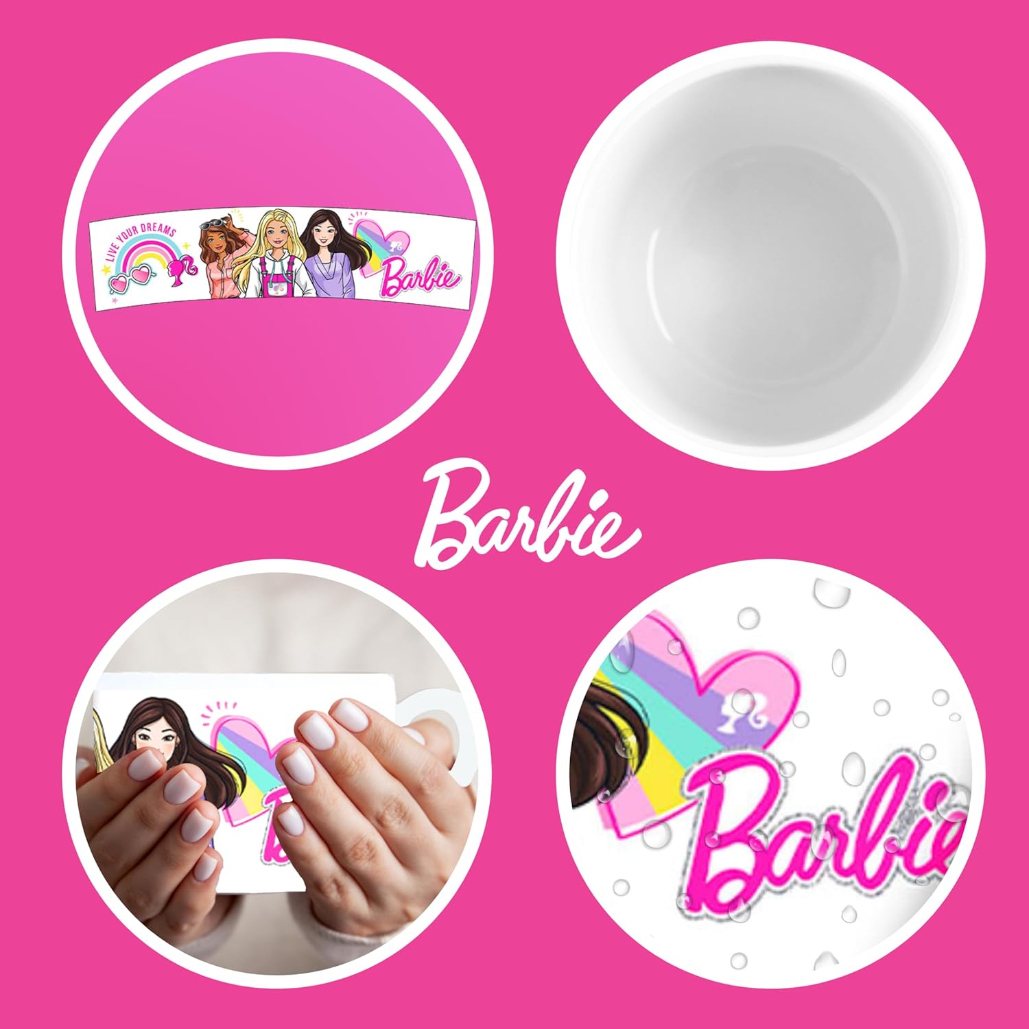 Tasse Barbie en céramique design poupée, coffret cadeau – Image 6