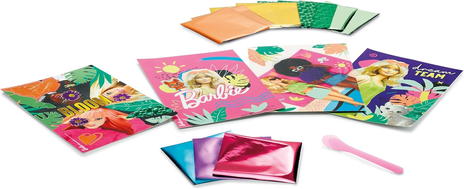 Barbie Foil'Art Maped Creativ avec 4 cartes à décorer – Image 5