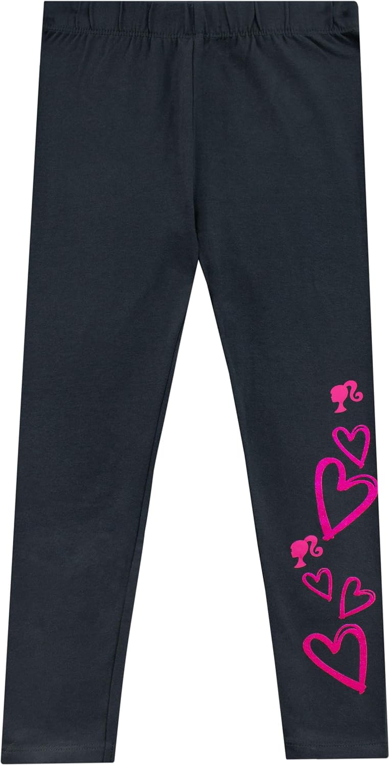 Ensemble Barbie avec sweat-shirt rose et leggings pour fille – Image 4