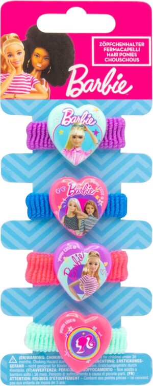 Supports de tresses Barbie sur carte arrière, lot de 4 panneaux