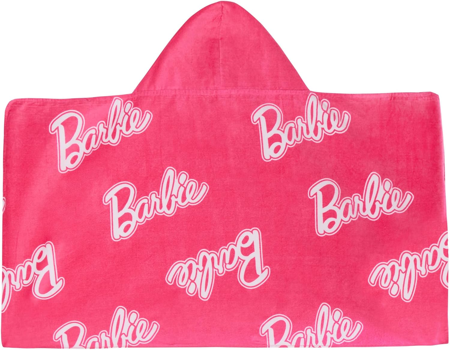 Serviette poncho à capuche Barbie rose 2 en 1 en 100% coton – Image 7