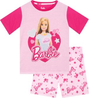 Pyjama d'été Barbie pour fille à manches courtes