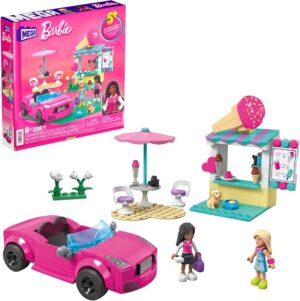 Barbie décapotable rose convertible avec stand de glaces, 225 blocs