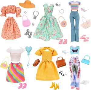 Set Barbie 33 pièces avec 2 pantalons pour poupées de 11,5 pouces