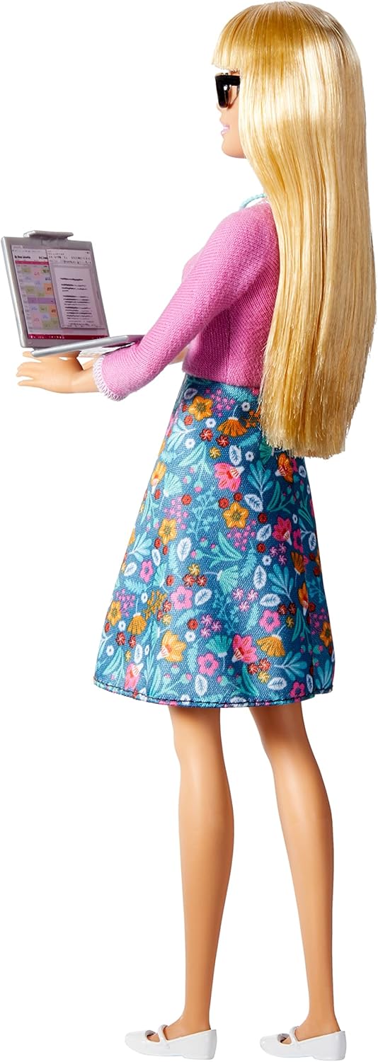 Barbie Professeur blonde et ses 10 accessoires éducatifs GJC23 – Image 3
