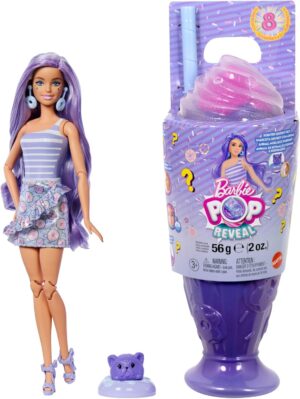 Barbie Pop Reveal série Treat Délices de donuts, 8 surprises et accessoires JFY60