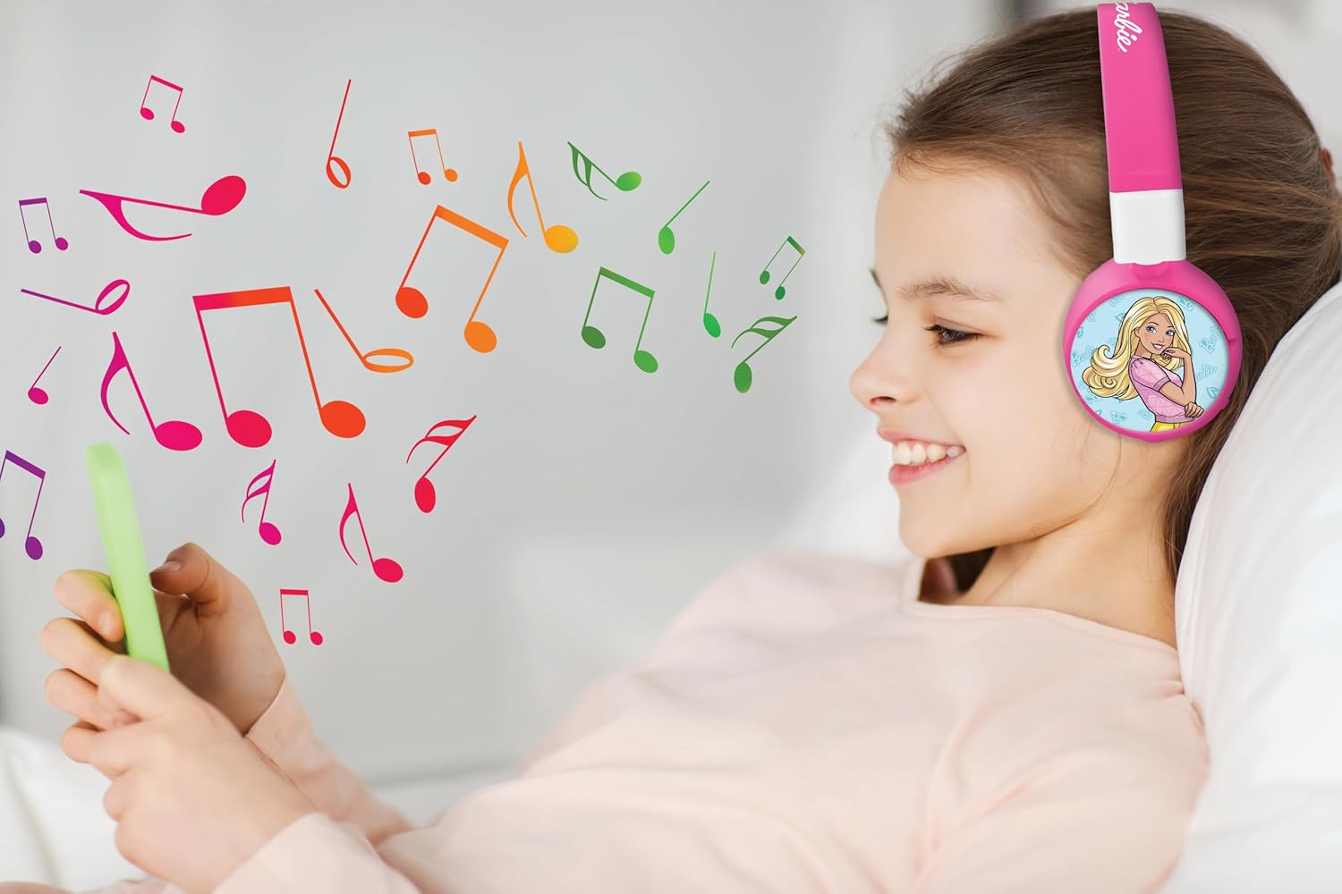 Casque audio Barbie Mattel 2-en-1 Bluetooth et filaire avec micro – Image 3