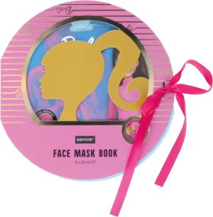 Barbie - 4 masques visage en coton à l’acide hyaluronique, aloe vera et vitamine C