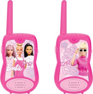 Talkies-walkies Barbie rose avec clip ceinture et 2 canaux