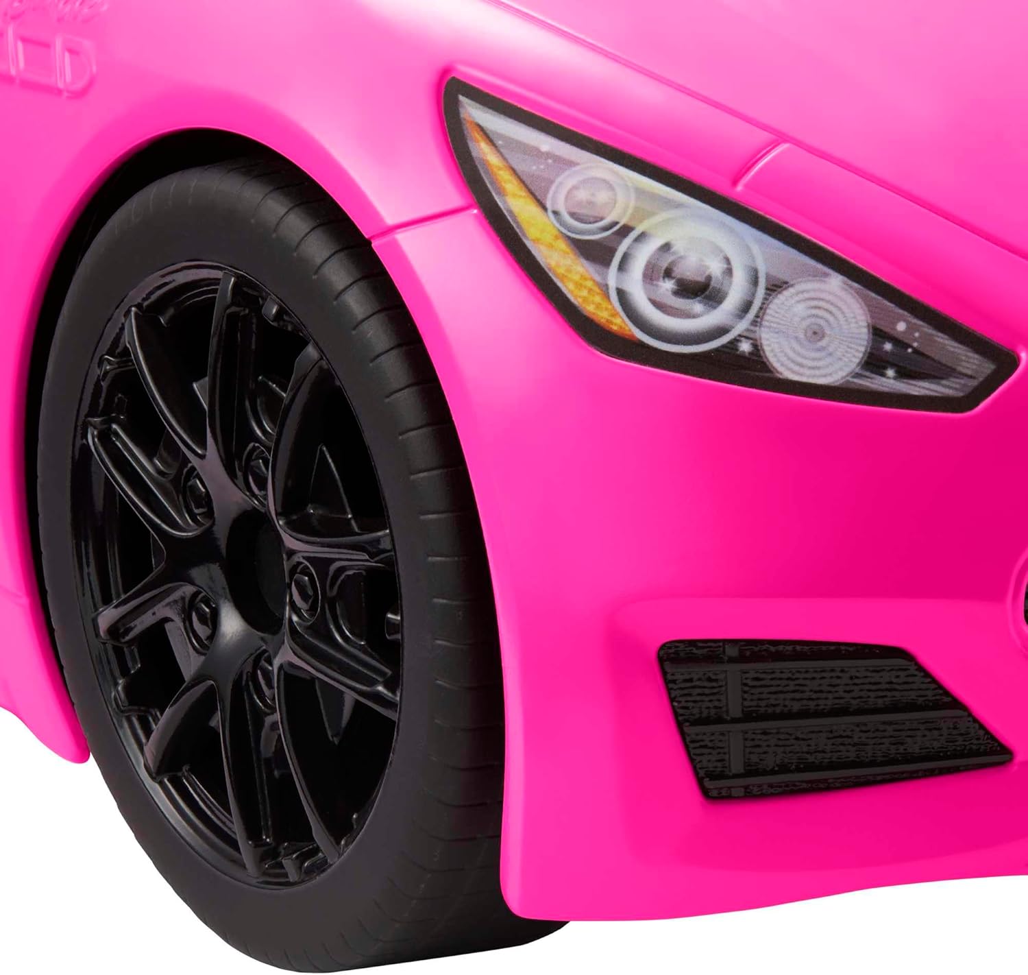 Barbie cabriolet rose 2 places aux roues qui tournent, HBT92 – Image 3