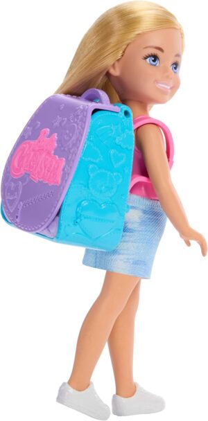 Barbie Chelsea blonde avec sac à dos cuisine et accessoires de pâtisserie JBF46