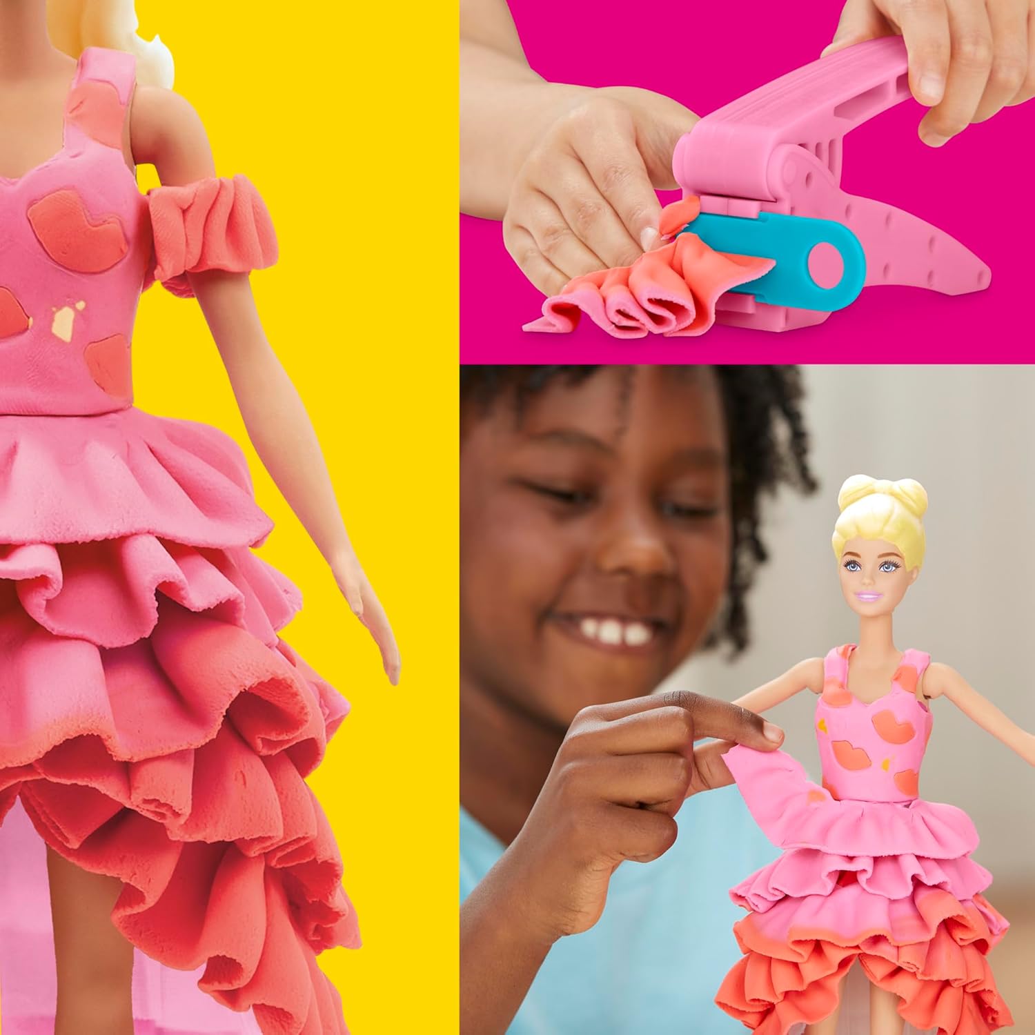 Coffret Play-Doh Barbie avec poupée, style Barbie Défilé de Mode – Image 4