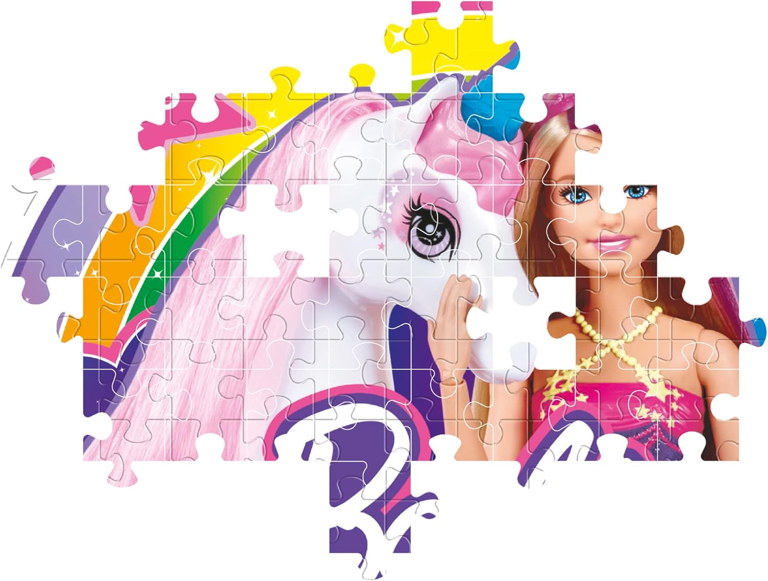 Puzzle Barbie 104 pièces en boîte carrée Clementoni 80511 – Image 6