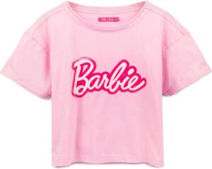 Crop top Barbie femme en 100% coton