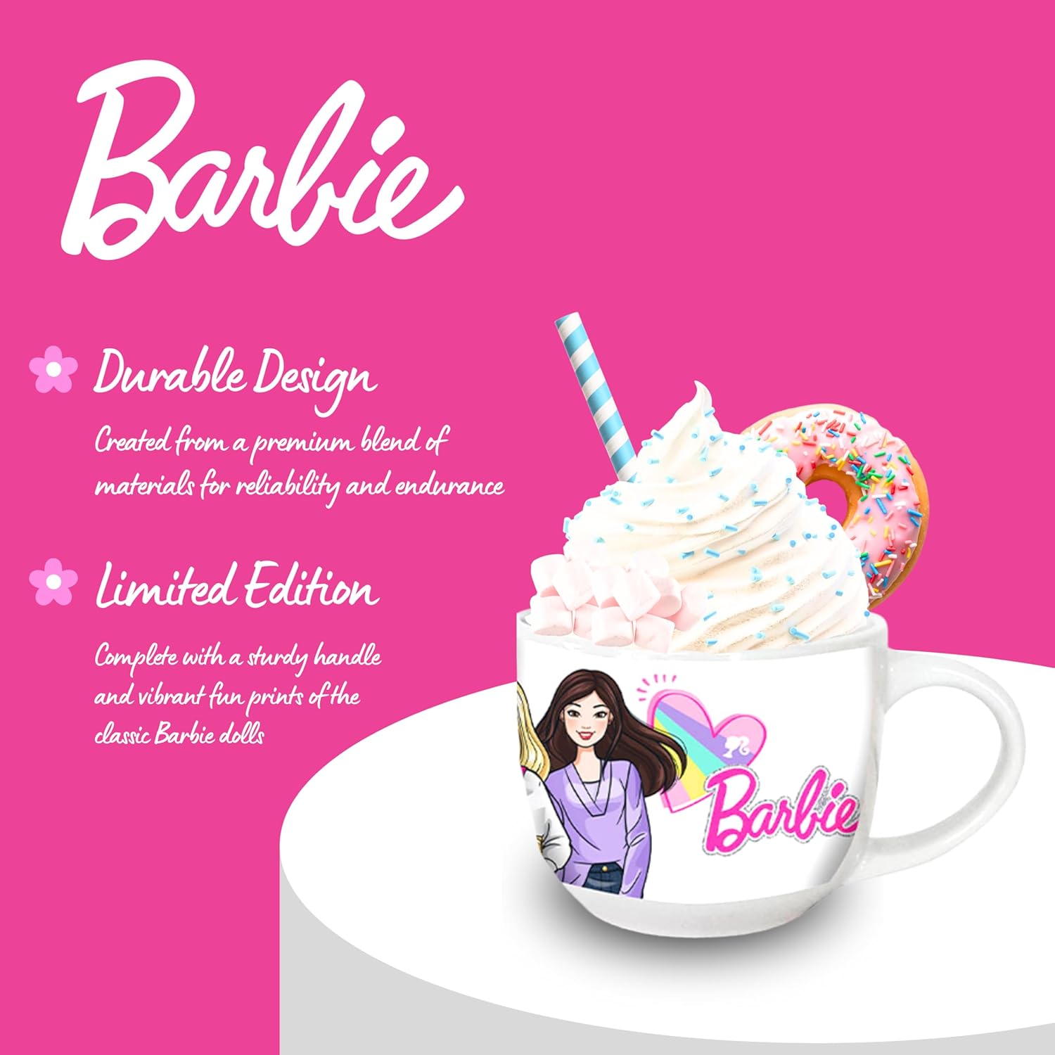 Tasse Barbie en céramique design poupée, coffret cadeau – Image 5