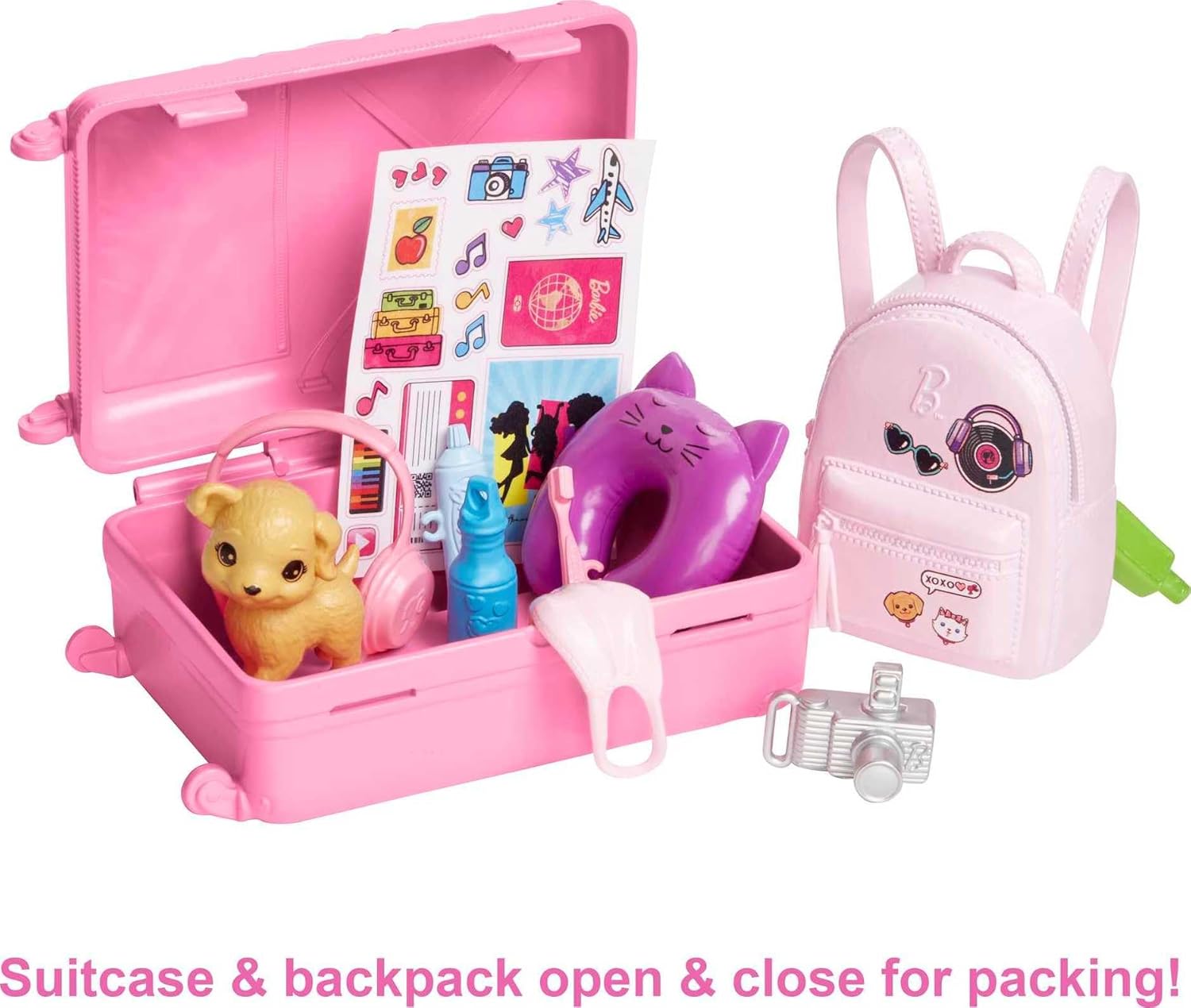 Coffret voyage Barbie Malibu avec chiot et plus de 10 accessoires – Image 3
