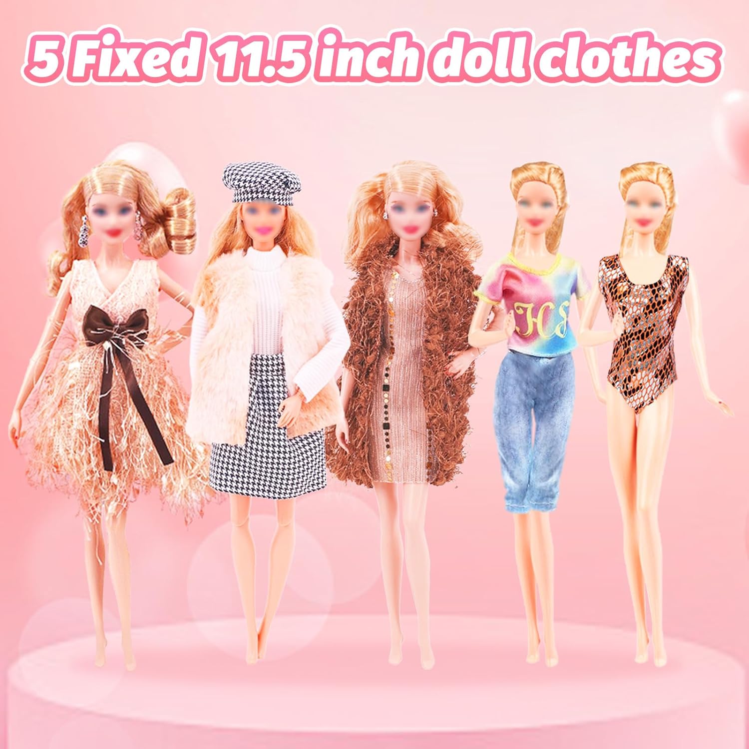 Lot compatible Barbie 52 pièces avec 5 maillots de bain et 28 accessoires – Image 7