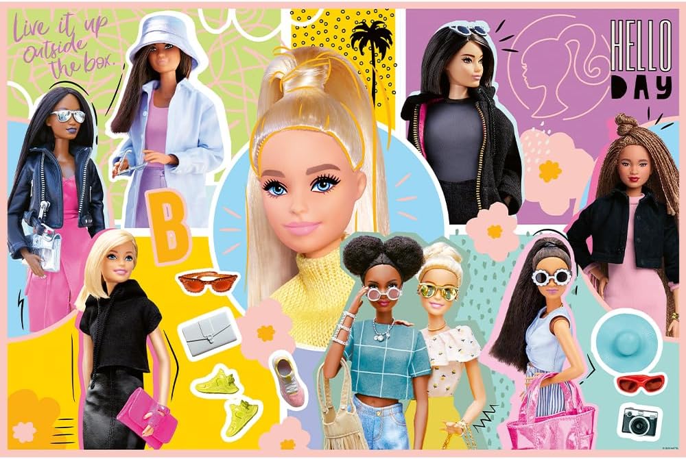 Puzzle Barbie Trefl 300 pièces, collage multicolore – Image 2