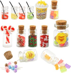 Accessoires alimentaires miniatures pour Barbie, jus et friandises